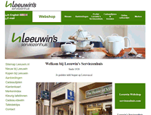 Tablet Screenshot of leeuwin.nl